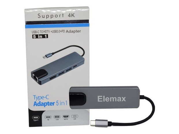 &u+   HUB TIPO C MACBOOK BYL-2007 5 EN 1